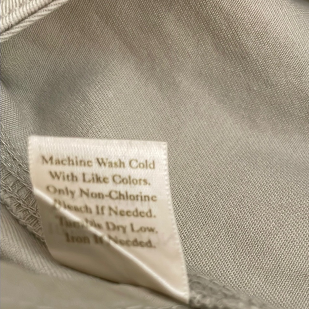 Caslon Khaki Straight Leg Trousers - Picture 5 of 5